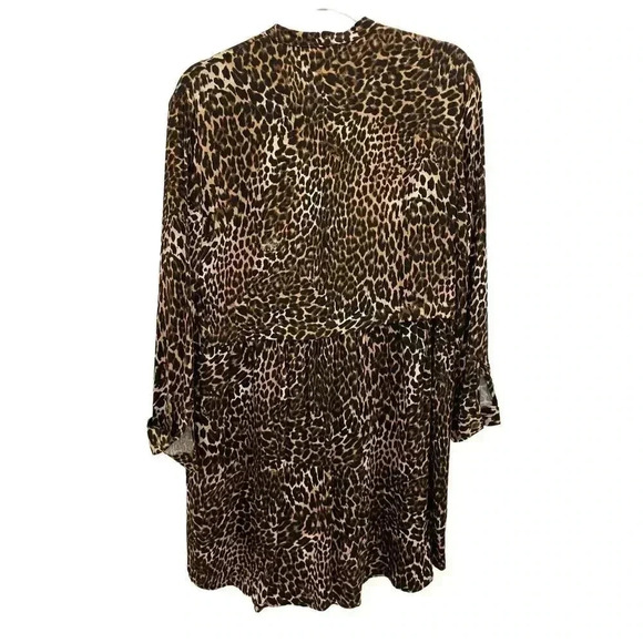 ZARA Animal Print Babydoll Dress Size Small NWT - Picture 4 of 12